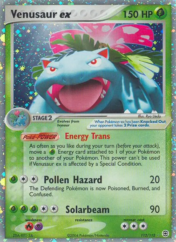 Venusaur ex #112 – FireRed & LeafGreen card