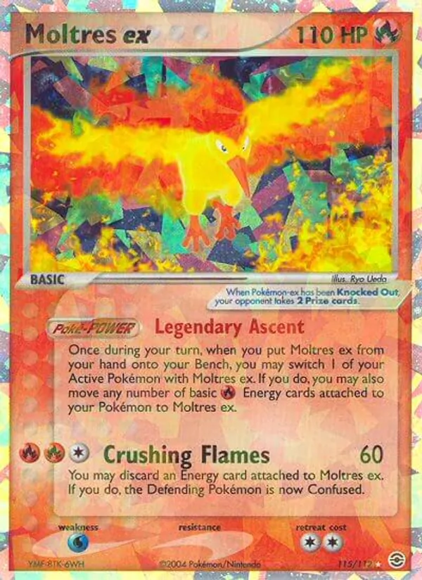 Moltres ex #115 – FireRed & LeafGreen card