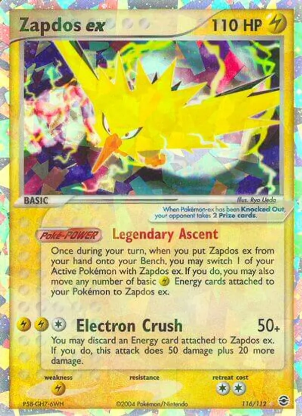 Zapdos ex #116 – FireRed & LeafGreen card