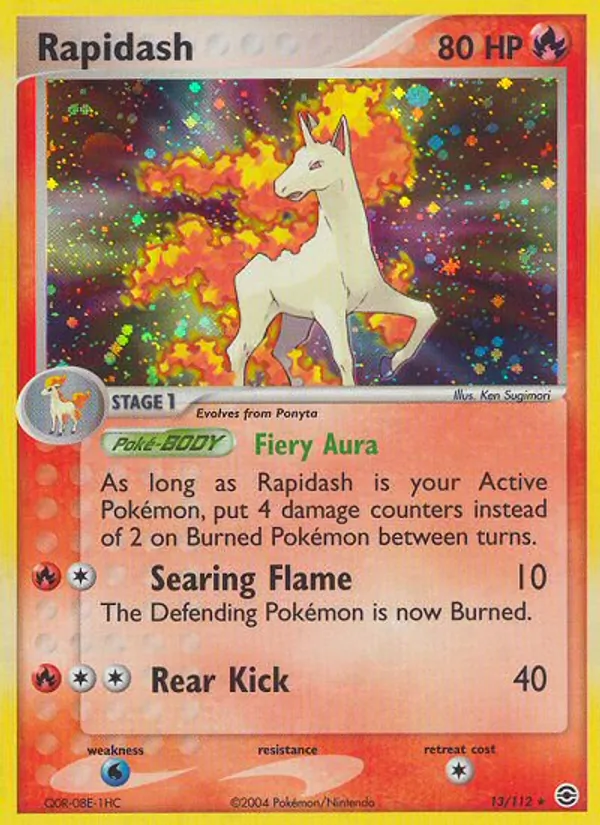 Rapidash #13 – FireRed & LeafGreen card