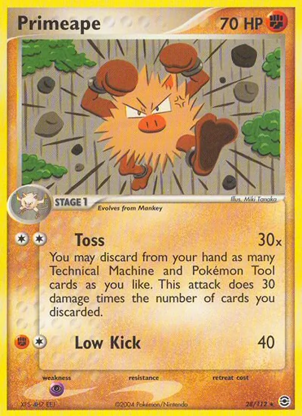 Primeape #28 – FireRed & LeafGreen card