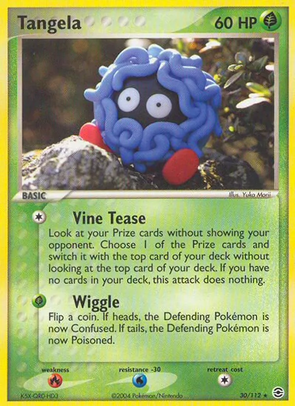 Tangela #30 – FireRed & LeafGreen card