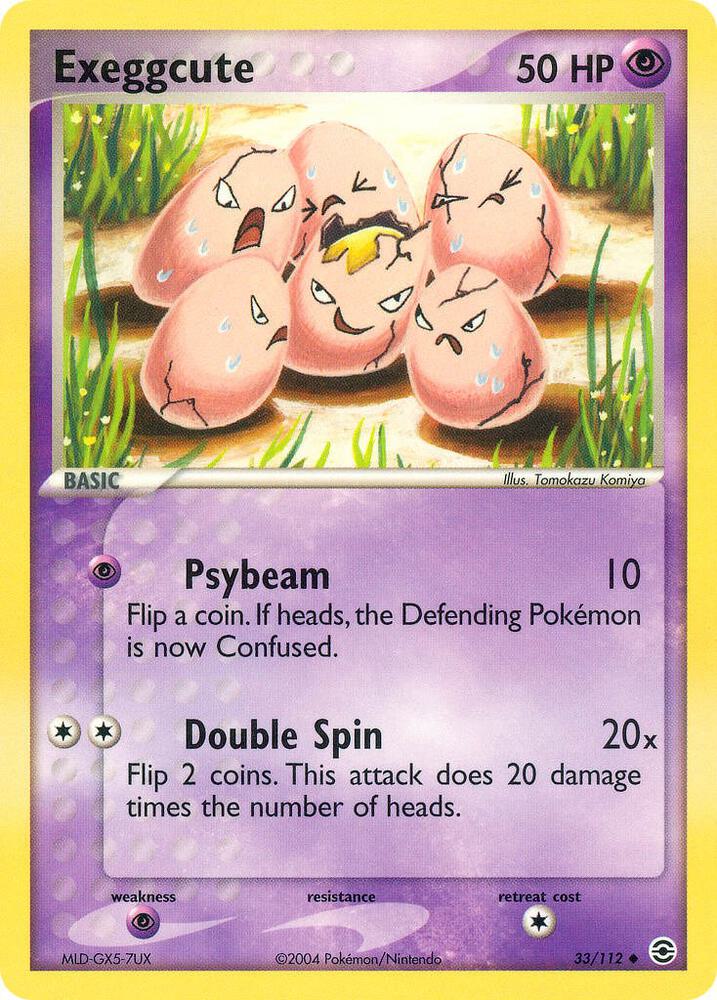 Exeggcute #33 – FireRed & LeafGreen card