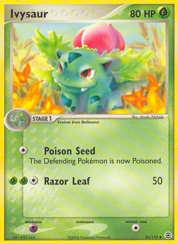 Ivysaur #35 – FireRed & LeafGreen card