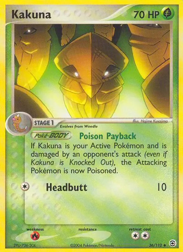 Kakuna #36 – FireRed & LeafGreen card