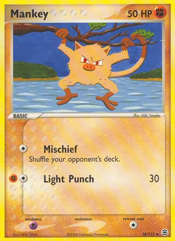 Mankey #38 – FireRed & LeafGreen card