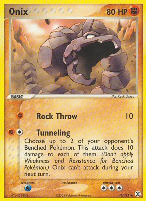 Onix #42 – FireRed & LeafGreen card