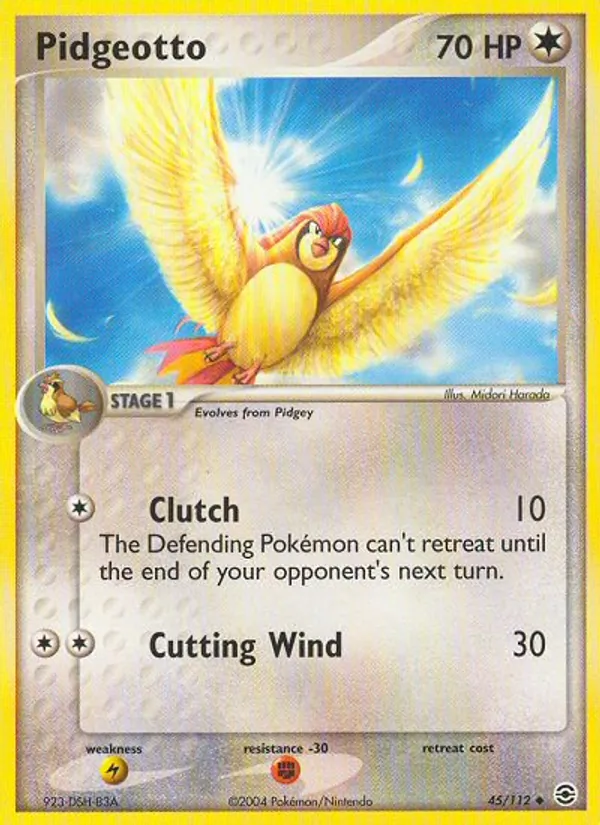Pidgeotto #45 – FireRed & LeafGreen card