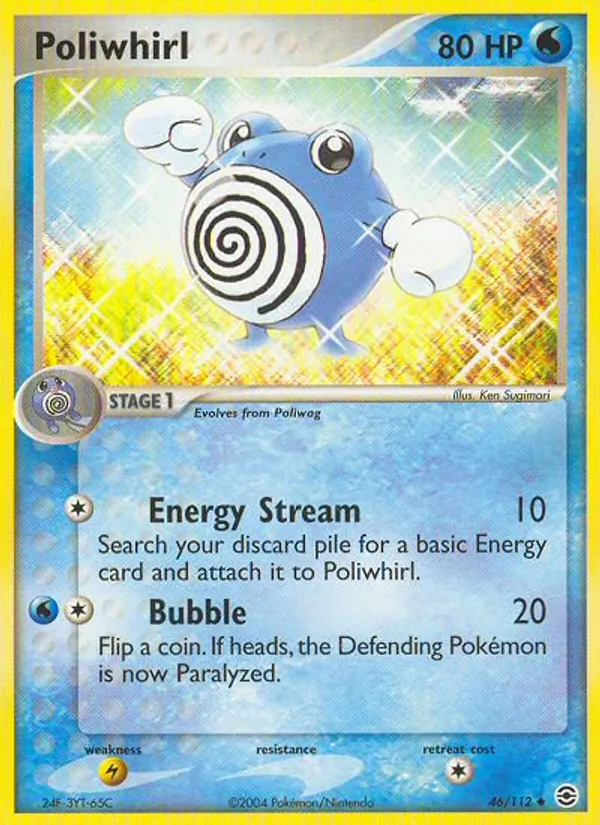 Poliwhirl #46 – FireRed & LeafGreen card