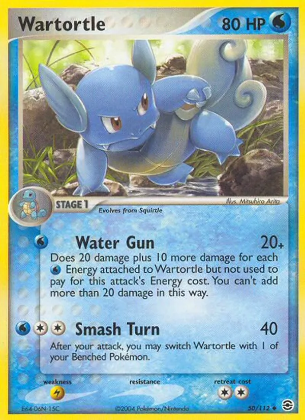 Wartortle #50 – FireRed & LeafGreen card
