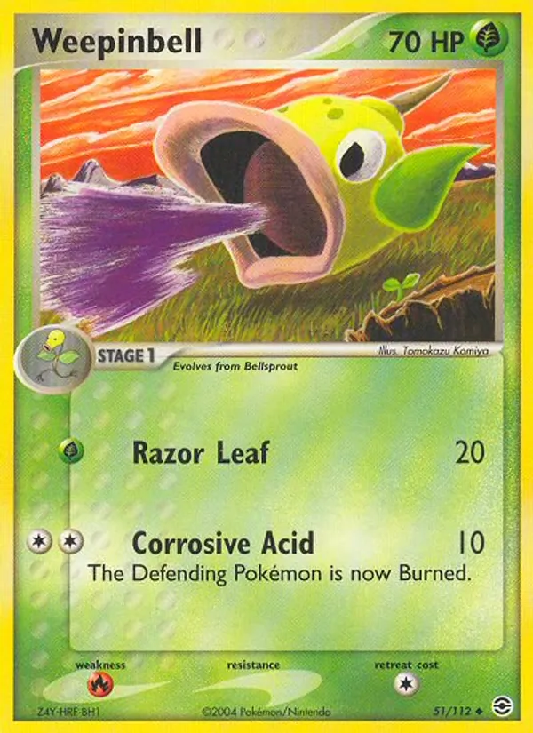 Weepinbell #51 – FireRed & LeafGreen card