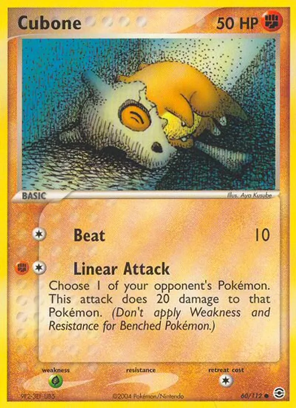 Cubone #60 – FireRed & LeafGreen card