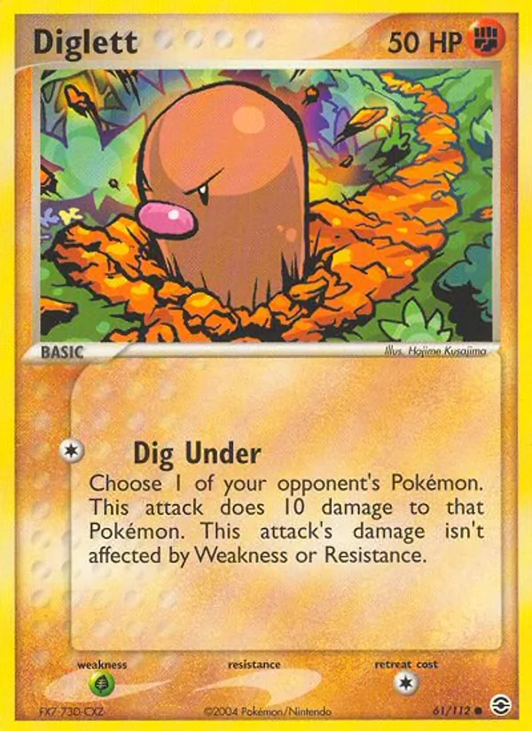 Diglett #61 – FireRed & LeafGreen card
