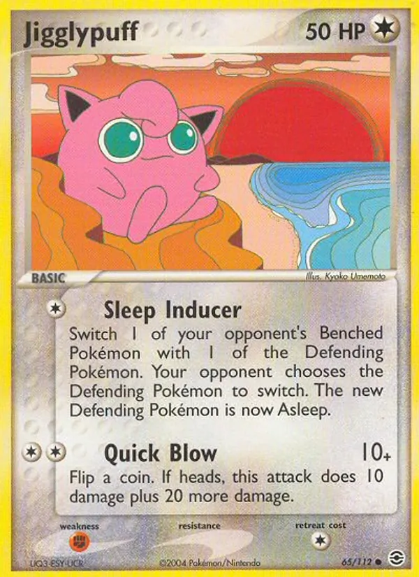 Jigglypuff #65 – FireRed & LeafGreen card