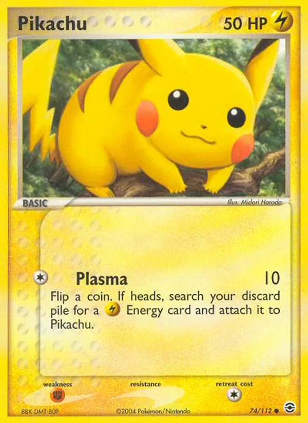 Pikachu #74 – FireRed & LeafGreen card