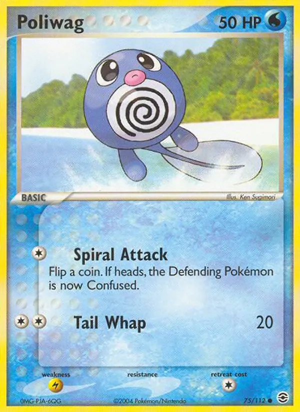 Poliwag #75 – FireRed & LeafGreen card