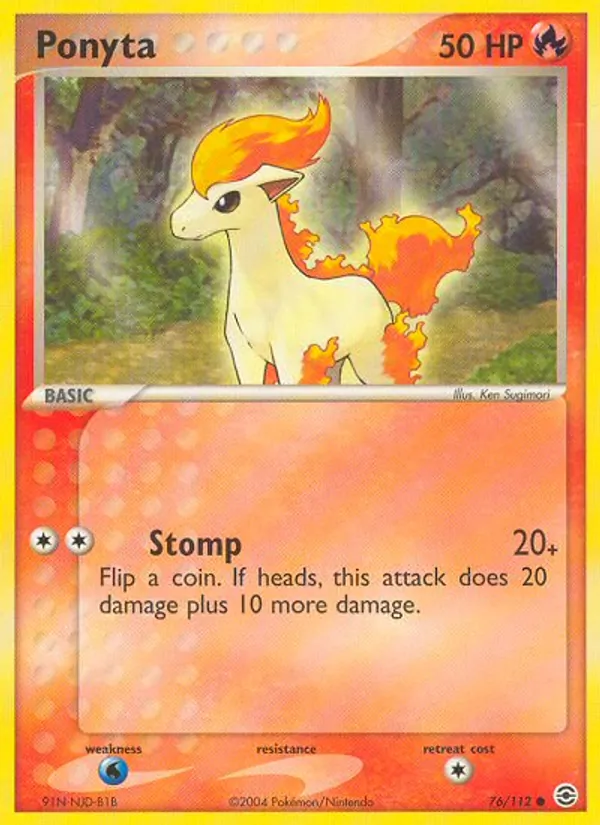 Ponyta #76 – FireRed & LeafGreen card