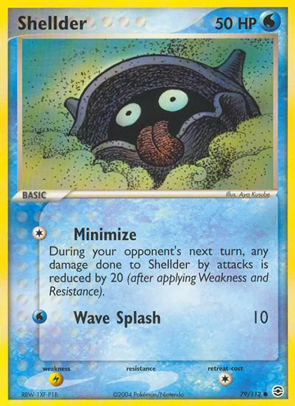 Shellder #79 – FireRed & LeafGreen card