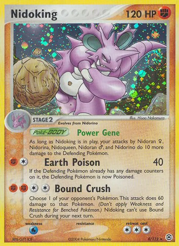 Nidoking #8 – FireRed & LeafGreen card