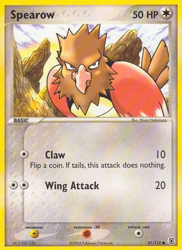 Spearow #81 – FireRed & LeafGreen card