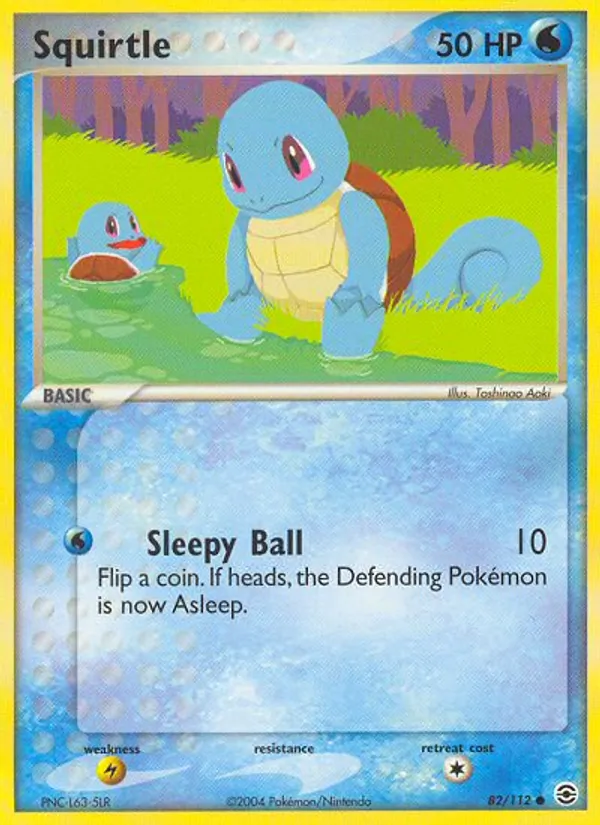 Squirtle #82 – FireRed & LeafGreen card