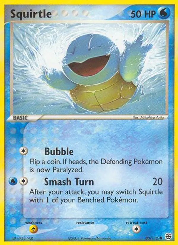 Squirtle #83 – FireRed & LeafGreen card