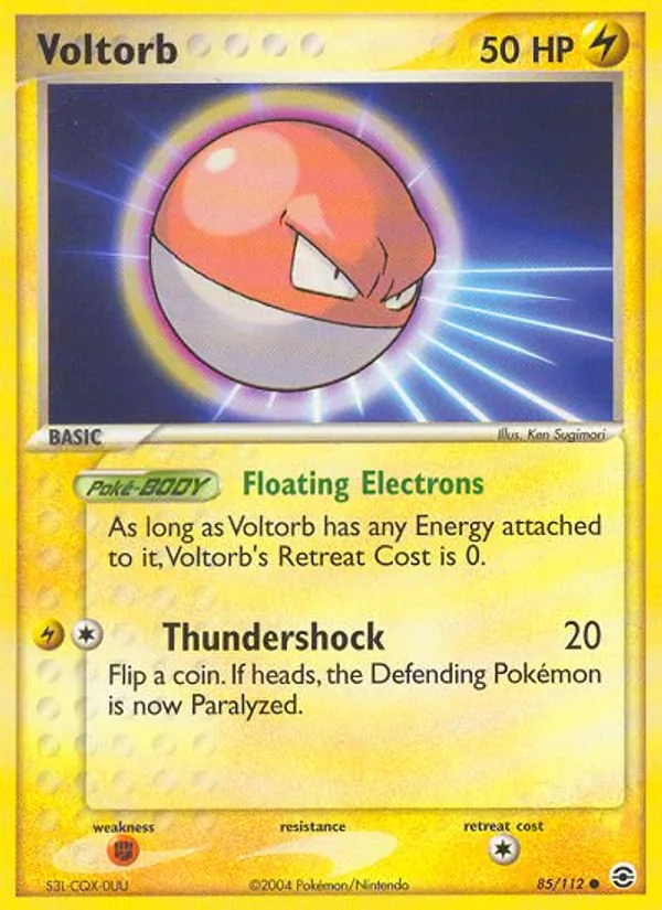 Voltorb #85 – FireRed & LeafGreen card