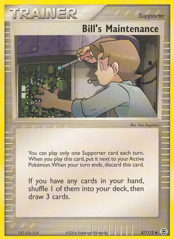 Bill's Maintenance #87 – FireRed & LeafGreen card