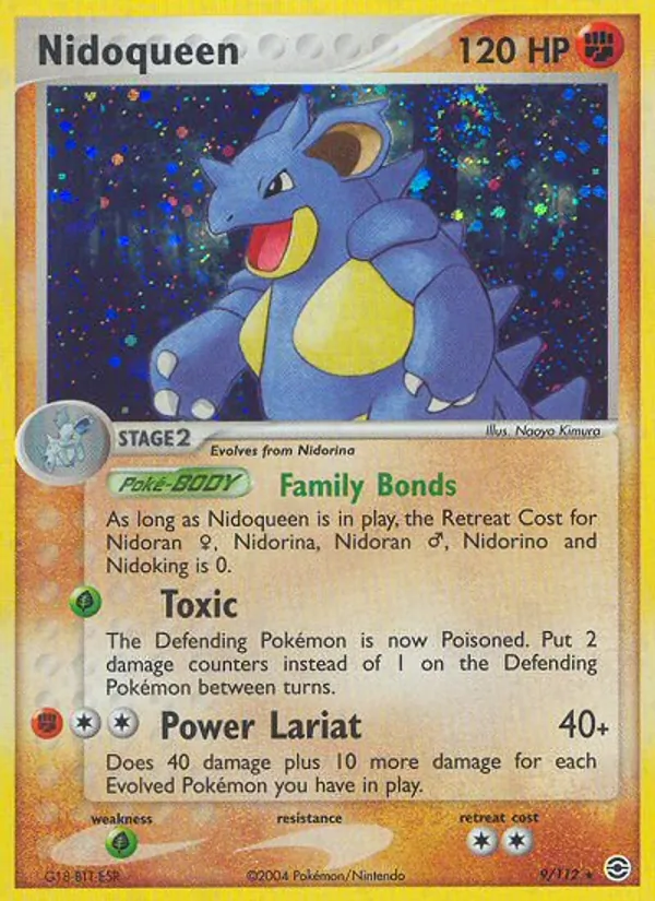 Nidoqueen #9 – FireRed & LeafGreen card