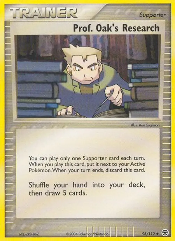 Prof. Oak's Research #98 – FireRed & LeafGreen card