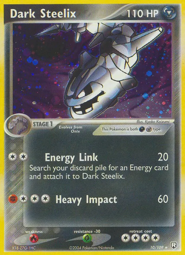 Dark Steelix #10 – Team Rocket Returns card