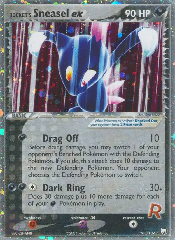 Rocket's Sneasel ex #103 – Team Rocket Returns card