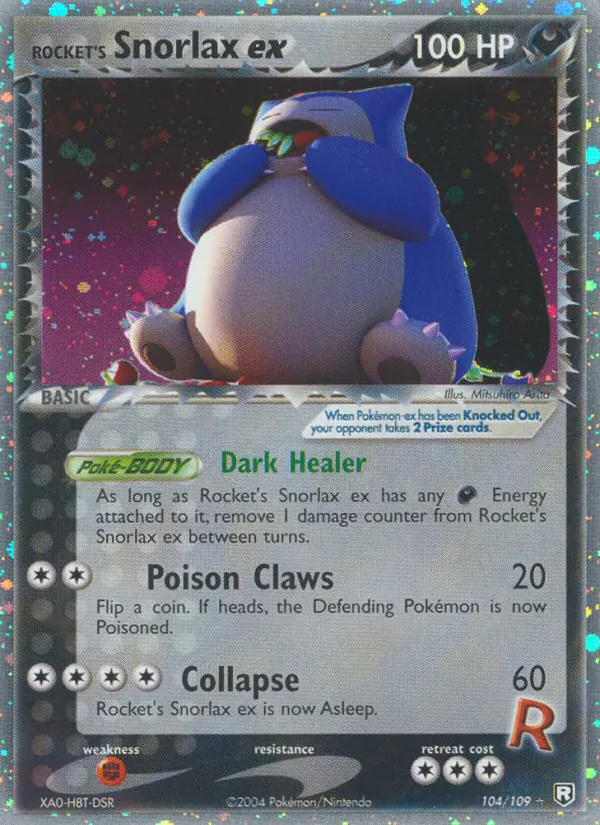 Rocket's Snorlax ex #104 – Team Rocket Returns card