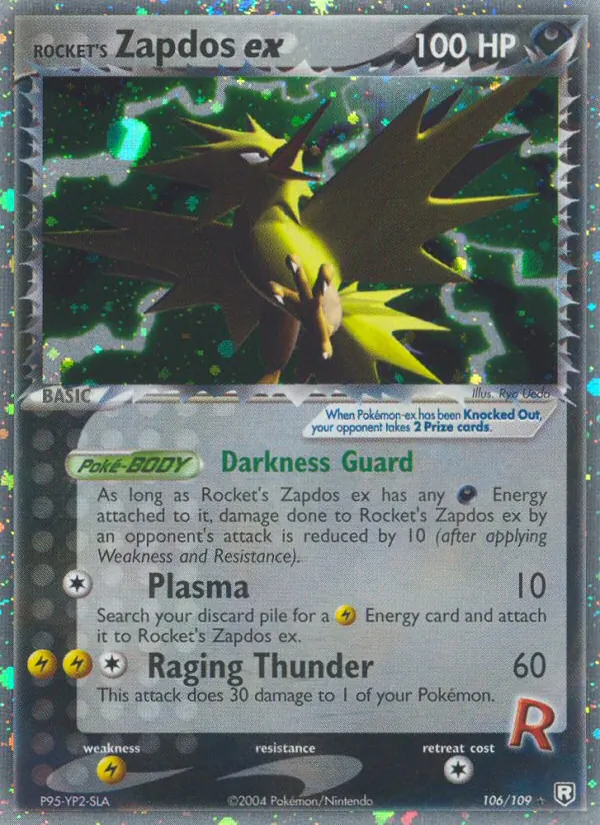 Rocket's Zapdos ex #106 – Team Rocket Returns card
