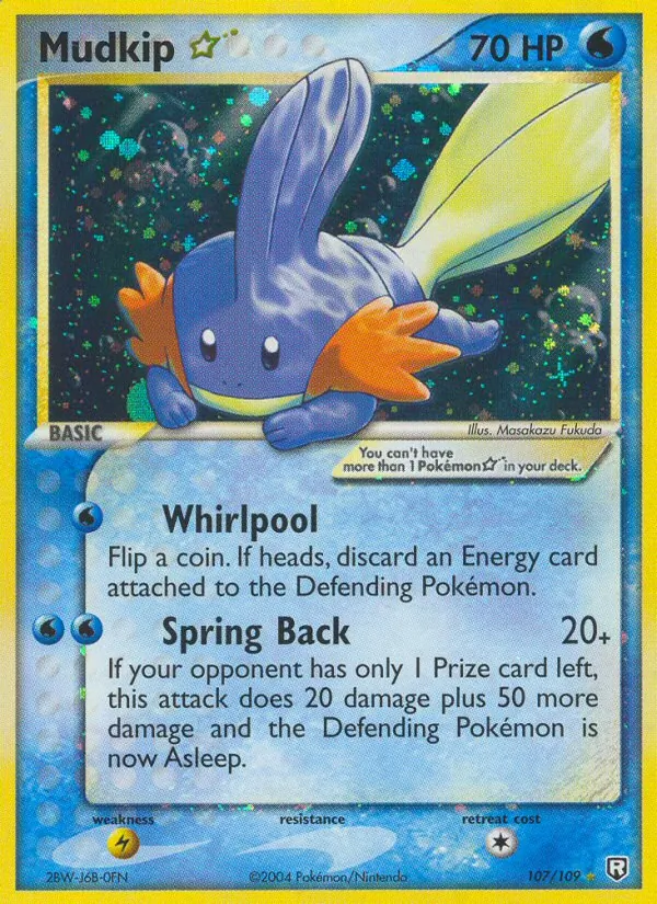 Mudkip ☆ #107 – Team Rocket Returns card
