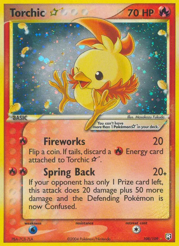 Torchic ☆ #108 – Team Rocket Returns card