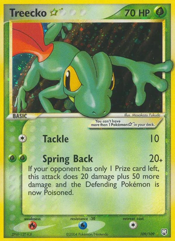 Treecko ☆ #109 – Team Rocket Returns card
