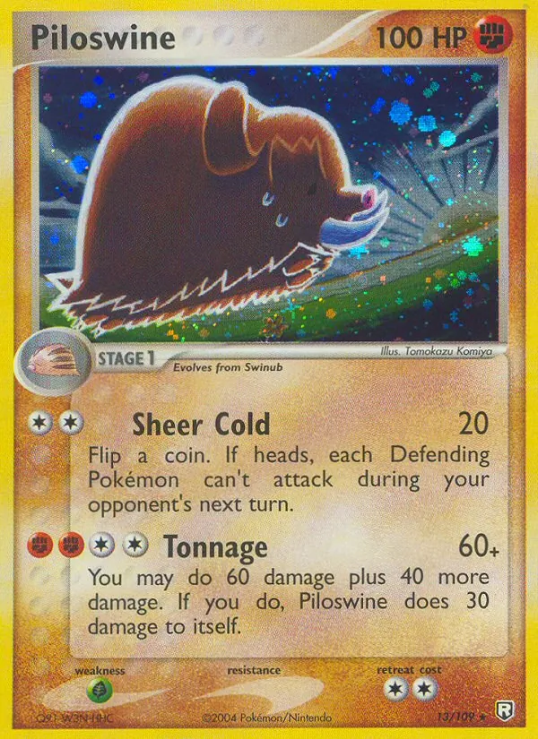 Piloswine #13 – Team Rocket Returns card