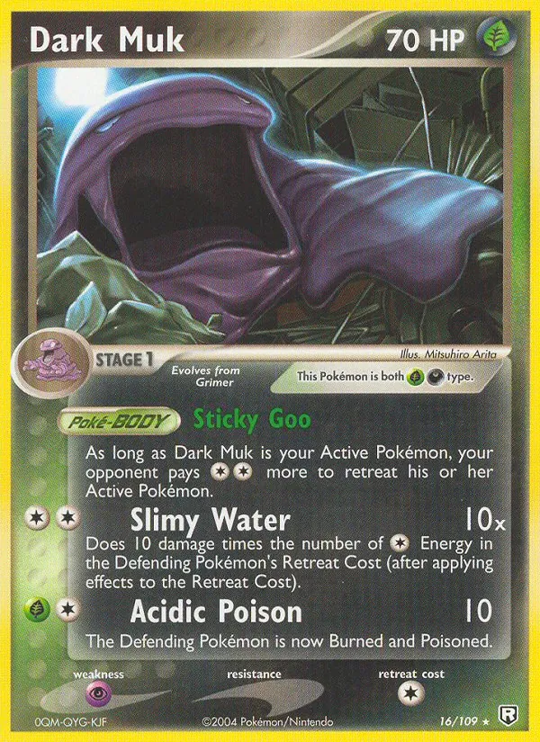 Dark Muk #16 – Team Rocket Returns card