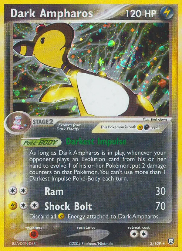 Dark Ampharos #2 – Team Rocket Returns card