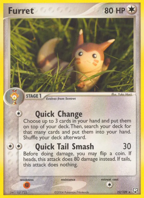 Furret #22 – Team Rocket Returns card
