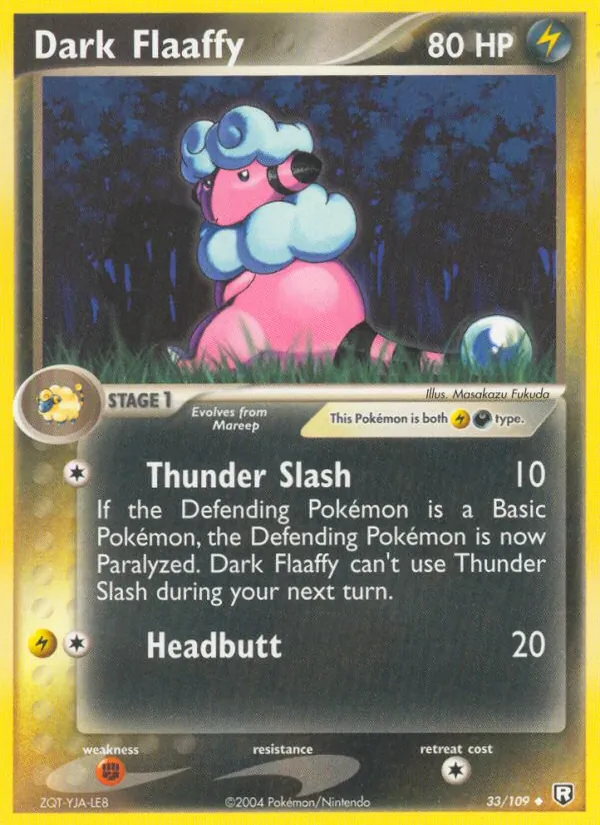 Dark Flaaffy #33 – Team Rocket Returns card