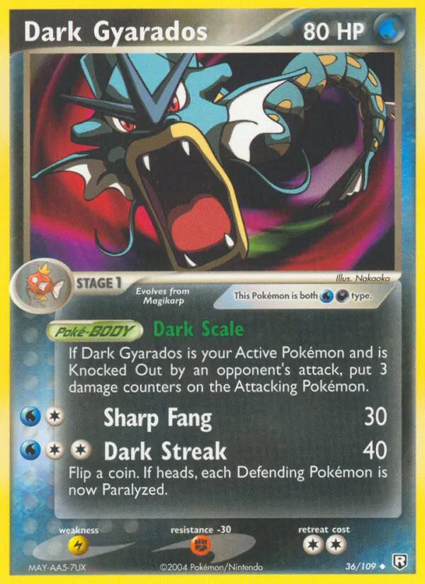 Dark Gyarados #36 – Team Rocket Returns card