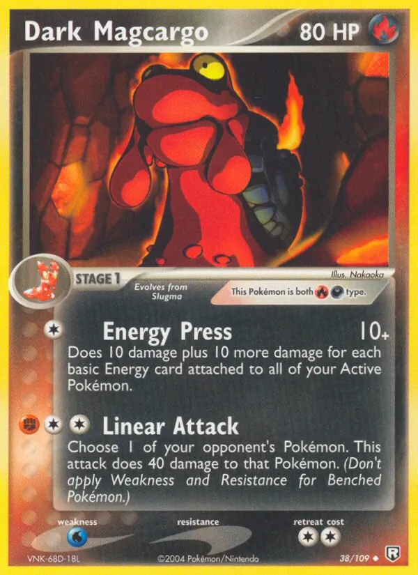 Dark Magcargo #38 – Team Rocket Returns card