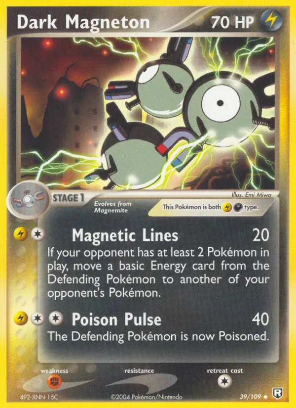 Dark Magneton #39 – Team Rocket Returns card