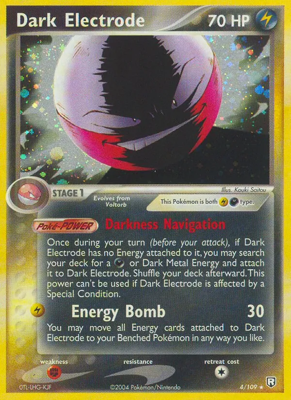 Dark Electrode #4 – Team Rocket Returns card