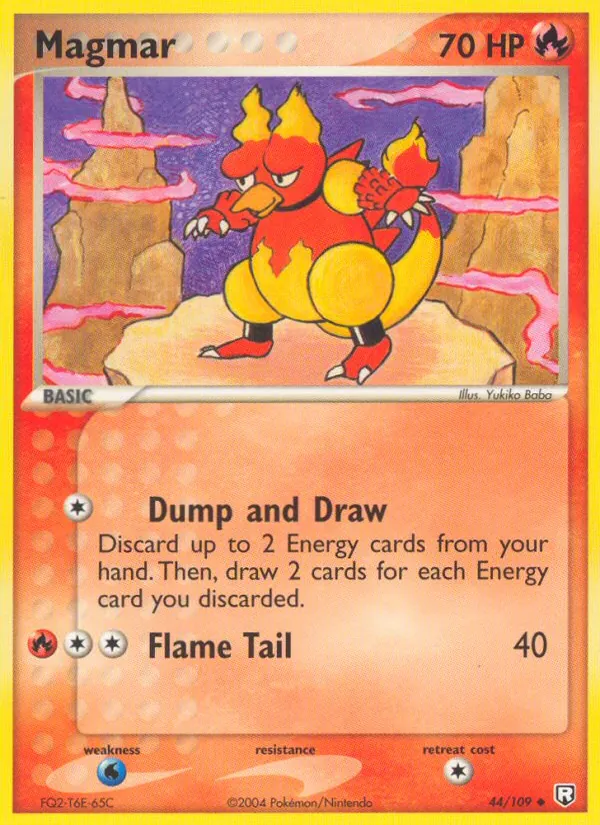 Magmar #44 – Team Rocket Returns card