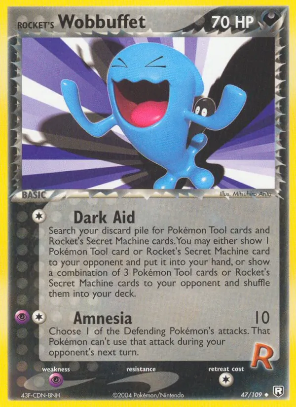 Rocket's Wobbuffet #47 – Team Rocket Returns card