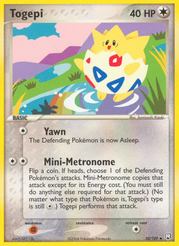 Togepi #50 – Team Rocket Returns card