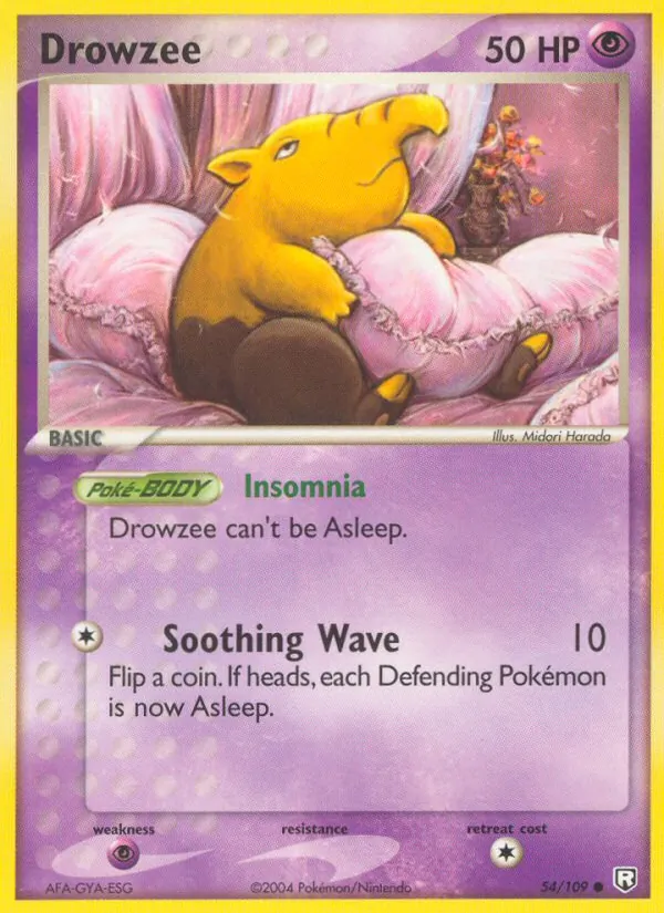 Drowzee #54 – Team Rocket Returns card